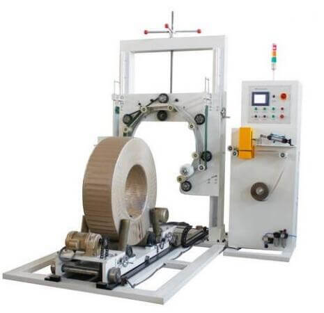 metal coil wrapping machine packing steel coils and bearing