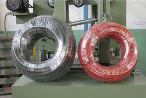 rubber hose coil wrapping machine