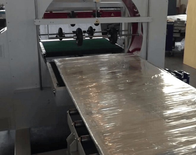 orbital stretch wrapper machine