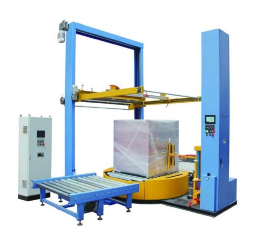 Stretch film wrapping machine pallet wrapping packaging machine