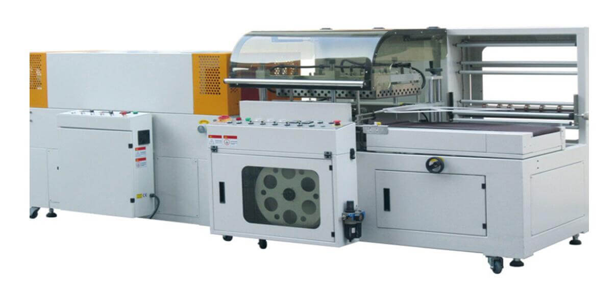 L bar thermal shrink wrap packer machine