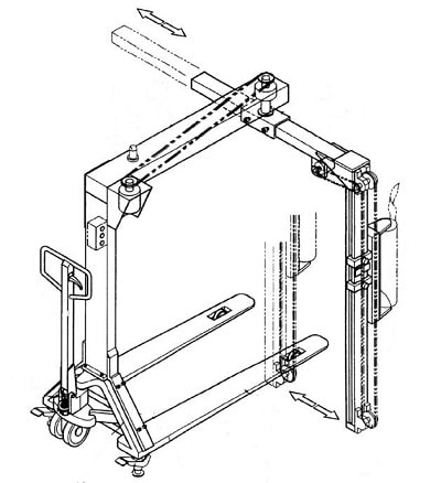 moveable rotating arm pallet stretch wrap machine-min